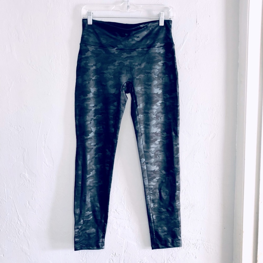 Black Metallic Camo Leggings